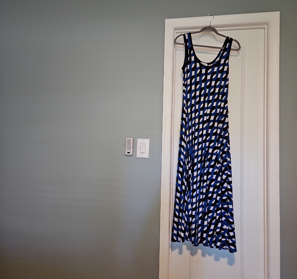 Calvin Klein Black and White Maxi Dress